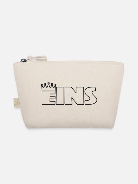 Eins mit Krone zum Ausmalen - Bio-Täschchen - Natur