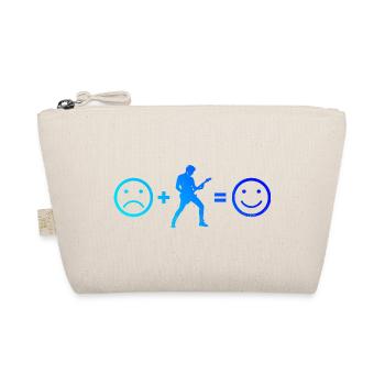Geschenkidee für den Gitarristen mit Gitarrenspiel - Bio-Täschchen - Natur - Vorne