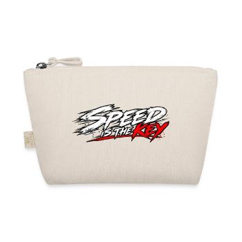 EK-Spruch: Speed is the key - Bio-Täschchen - Natur - Vorne