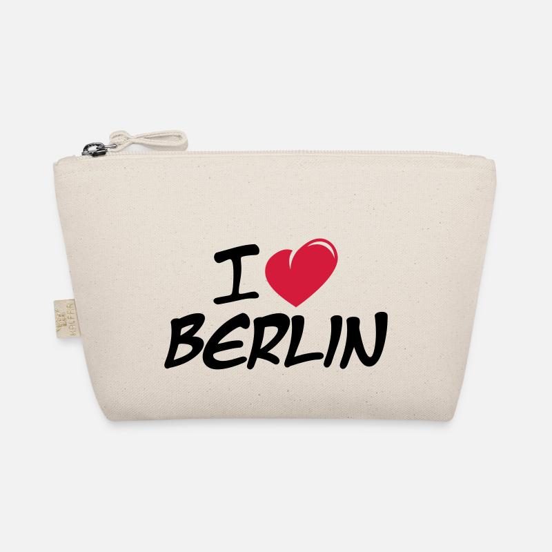 I love Berlin / Ich liebe Berlin - Bio-Täschchen - Natur