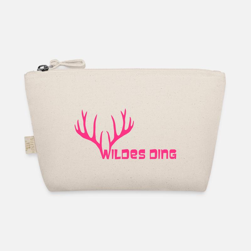 Hirsch Geweih Hirschgeweih elch Wild Wildes Ding Bio-Täschchen