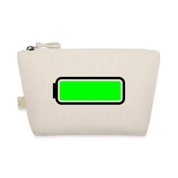 Batterie voll - Bio-Täschchen - Natur - Vorne