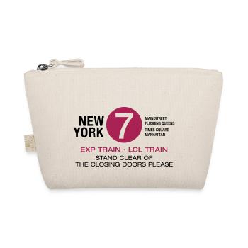New York City Subway Subway 7 Manhattan Queens NYC - Organic Pouch - nature - Front