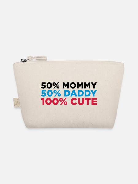100% Cute (3c)++ - Organic Pouch - nature - Front