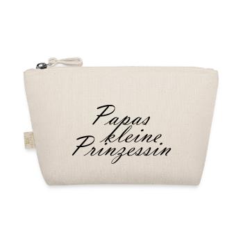 Papas kleine Prinzessin Baby Geburt Geschenk - Bio-Täschchen - Natur - Vorne