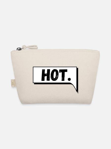 Comic Sprechblase Hot - Bio-Täschchen - Natur - Vorne