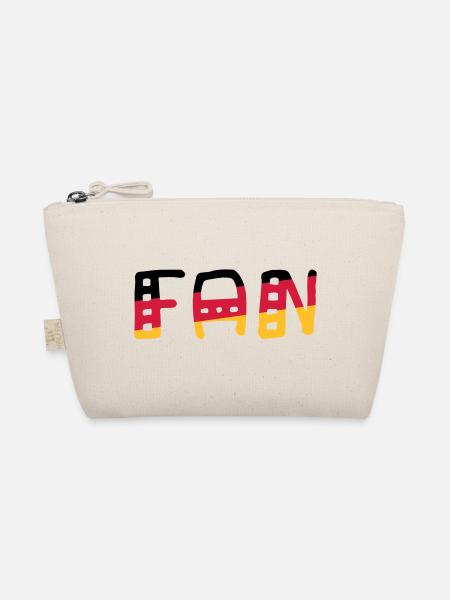 FAN - Shirt Deutschland - Bio-Täschchen - Natur - Vorne