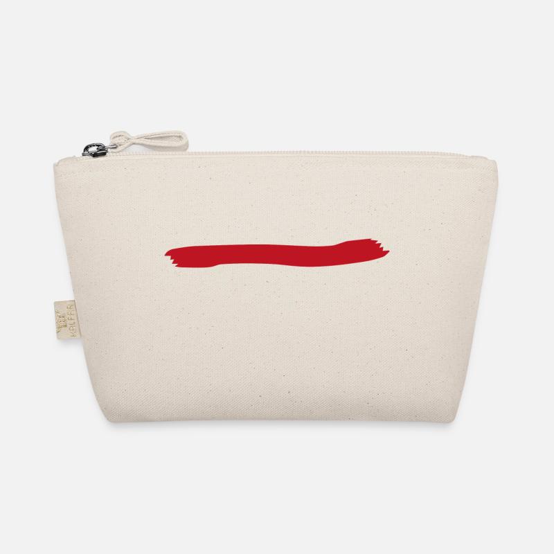 Paint stroke red blob paint splatter painter gift Organic Pouch