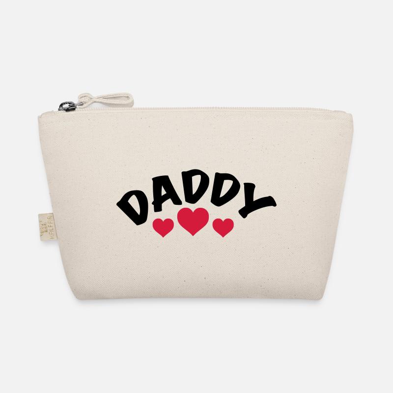 Dad / Daddy / Papa / Herz / i love my dad 2c Bio-Täschchen