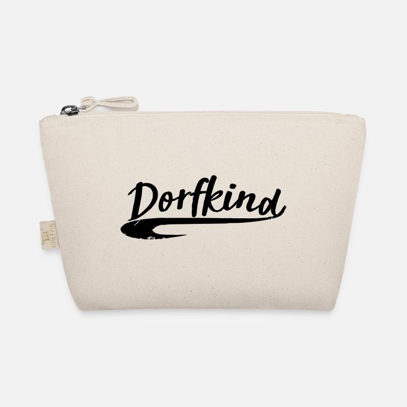 dorfkind dorf stadt liebe land dorfi aufkleber - Bio-Täschchen - Natur
