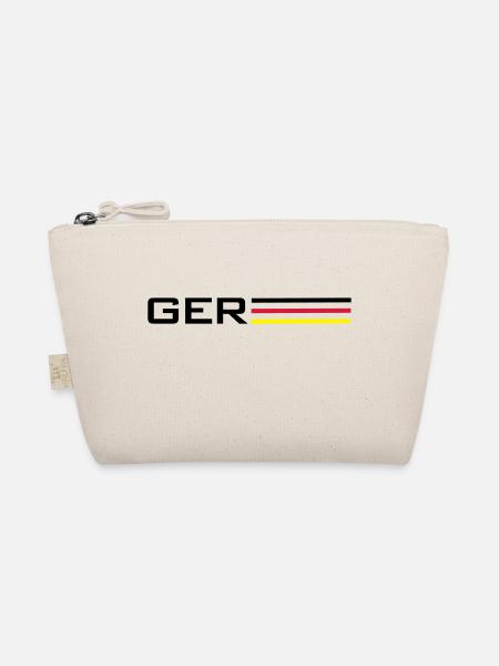 Deutschland GER Symbol - Bio-Täschchen - Natur - Vorne