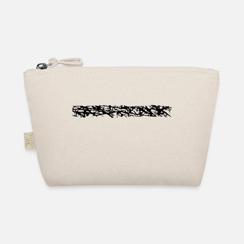 stripe line bar underlined frame border Organic Pouch