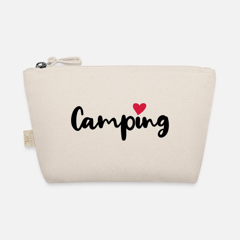 Camping Camper Herz Sommer Urlaub Wohnmobil Fan - Bio-Täschchen - Natur