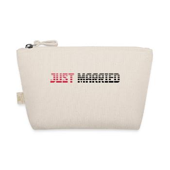 Just Married Text Logo Design - Organic Pouch - nature - Front