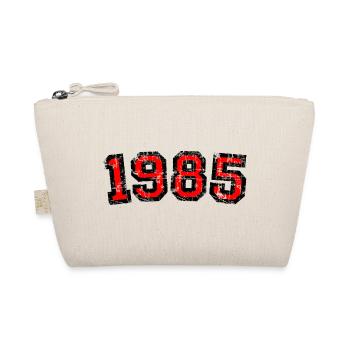 Year 1985 Birthday Design Vintage Red (EU) - Organic Pouch - nature - Front
