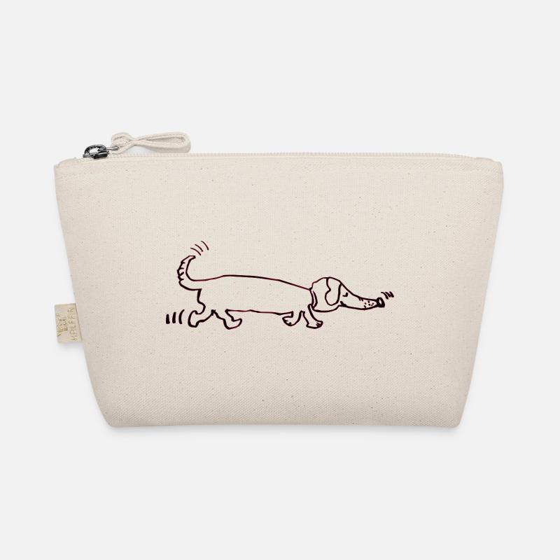 funny dachshund, dachshund, dog, dachshund Organic Pouch
