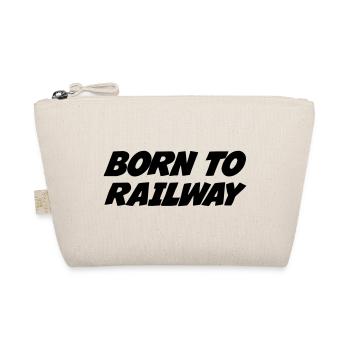 Railway Railwayman Cheminot Train Eisenbahn - Organic Pouch - nature - Front