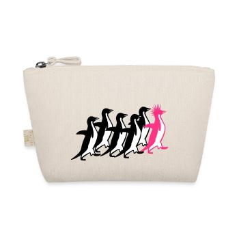 Pinguine Rudel - Bio-Täschchen - Natur - Vorne