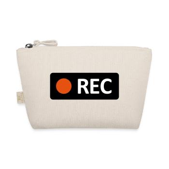 Camera REC recording button. Record, live, rec - Organic Pouch - nature - Front