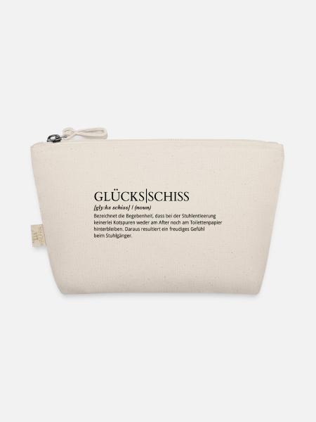 Glücksschiss Definition schwarz - Bio-Täschchen - Natur
