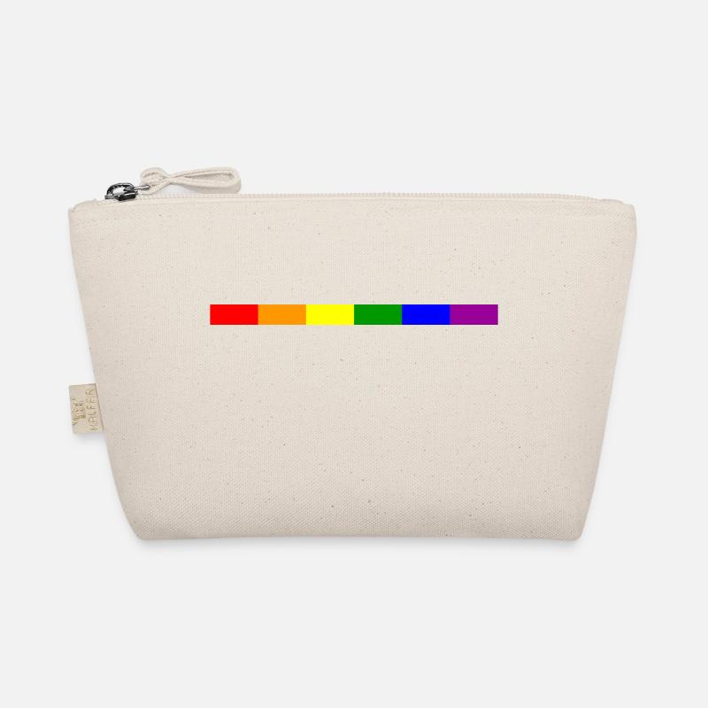 stylischer Regebogen Bio-Täschchen