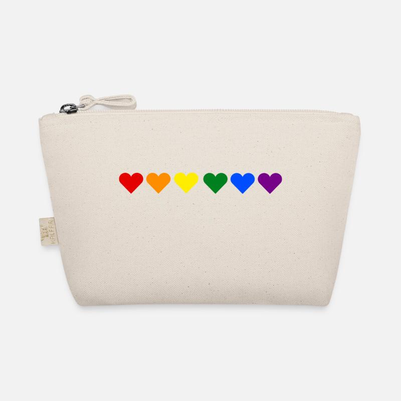 Herz regenbogen lgbt Bio-Täschchen