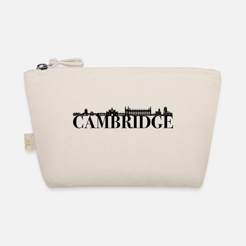 Cambridge Skyline Britannien Geschenk Idee Du lieb - Bio-Täschchen - Natur