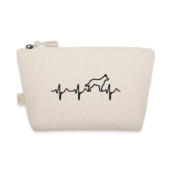Heartbeat German Shepherd - Organic Pouch - nature - Front