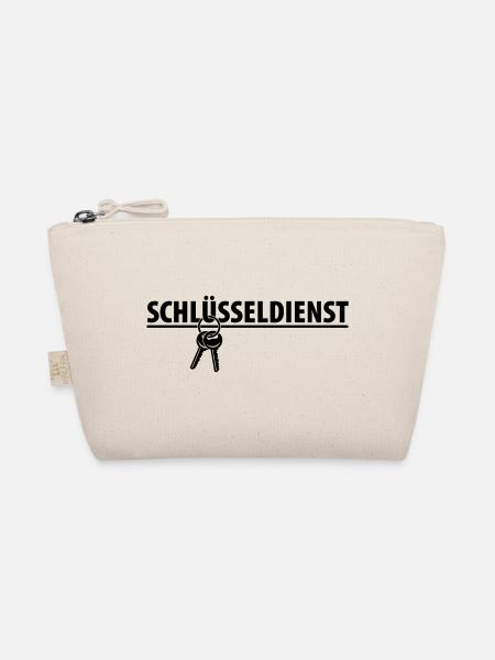 Schlüsseldienst Schlüssel Gewerbe - Bio-Täschchen - Natur