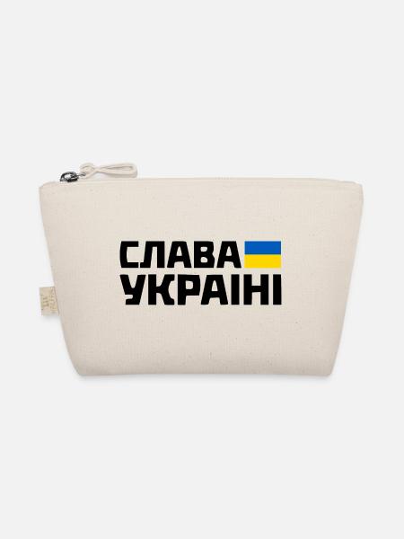Slava ukraini - Bio-Täschchen - Natur - Vorne