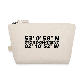 Stoke-on-Trent coordinates - Organic Pouch - nature - Front