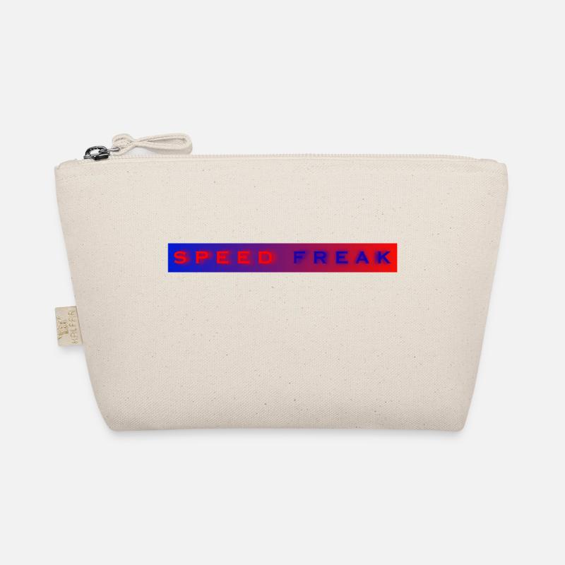 Speed Freak with blue red background Organic Pouch