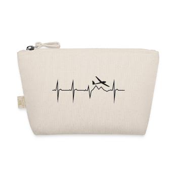 mon cœur bat pour le planeur - Trousse biologique - nature - Devant