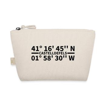 Castelldefels coordinates - Organic Pouch - nature - Front