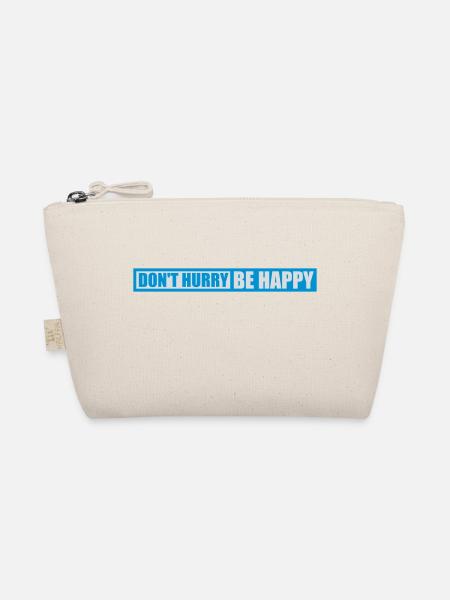 Don't hurry be happy - Organic Pouch - nature - Front