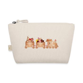 magical gingerbread railway for Christmas - Organic Pouch - nature - Front