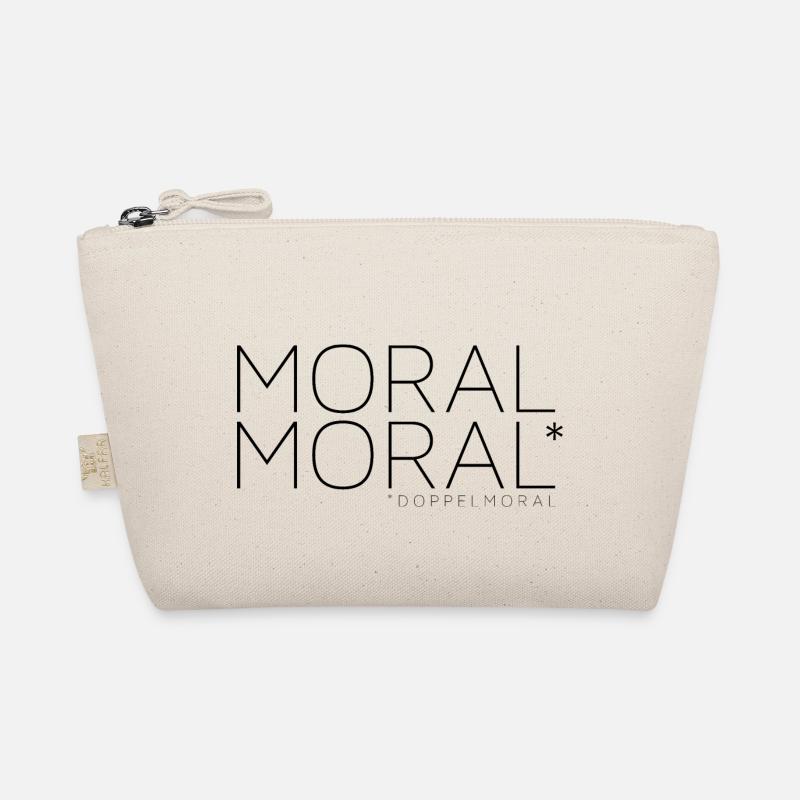 Moral + Moral = Doppelmoral - Bio-Täschchen - Natur