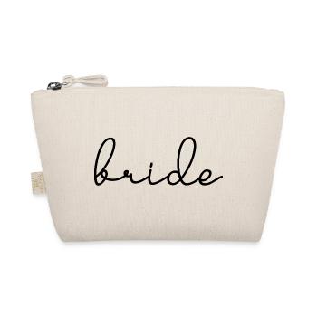 Bride Matching Engagement Bridal Shower Wedding - Organic Pouch - nature - Front