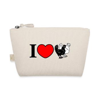 J’adore les poulets - Trousse biologique - nature - Devant