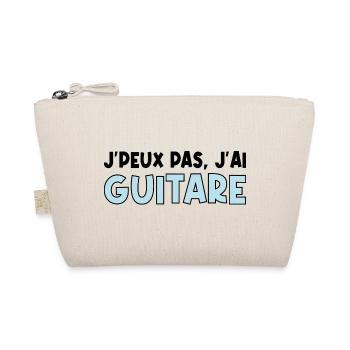 je peux pas j'ai guitare - Trousse biologique - nature - Devant