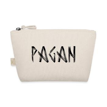 Pagan lettering logo - Organic Pouch - nature - Front