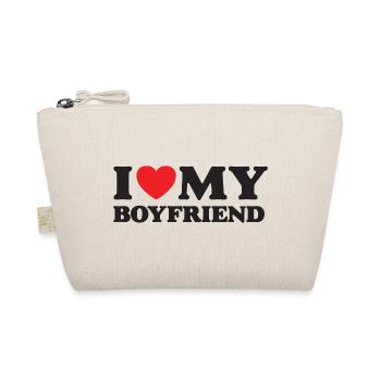 I Love My Boyfriend - Organic Pouch - nature - Front