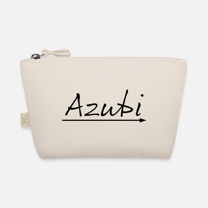 Design Azubi arrow schwarz - Bio-Täschchen - Natur