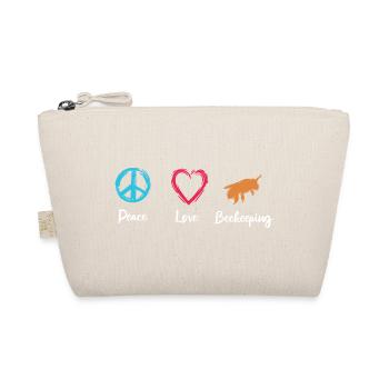 Frieden Liebe Imkerei - Bio-Täschchen - Natur - Vorne