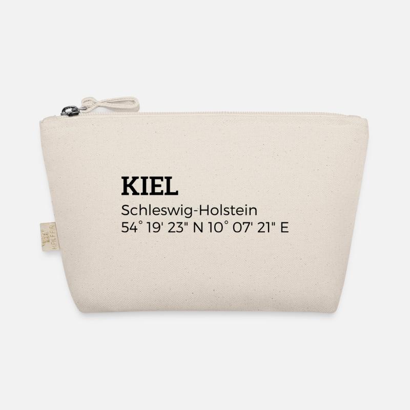 Kiel Schleswig-Holstein coordinates Organic Pouch