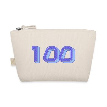 100. 100 JAHRE. 100-JÄHRIGES JUBILÄUM. GEBURTSTAG 100 - Bio-Täschchen - Natur - Vorne