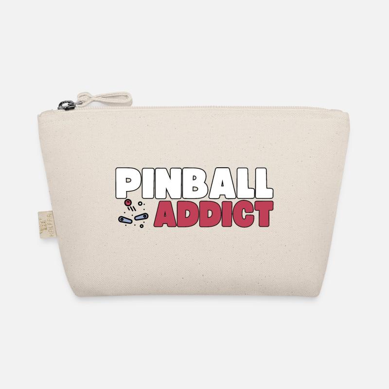Pinball Addict Flipperrautomat Sammler Geschenk - Bio-Täschchen - Natur