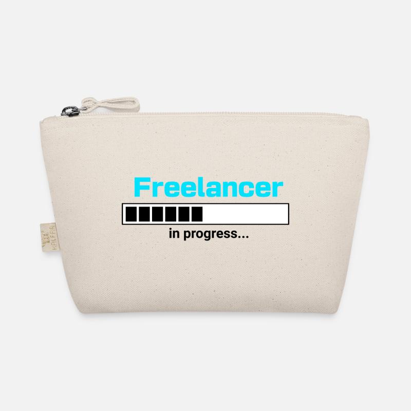 Freelancer in Progress – Selbstständigkeit Motiv Bio-Täschchen