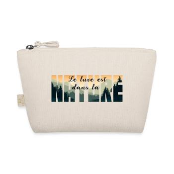 Luxury is in NATURE - Organic Pouch - nature - Front