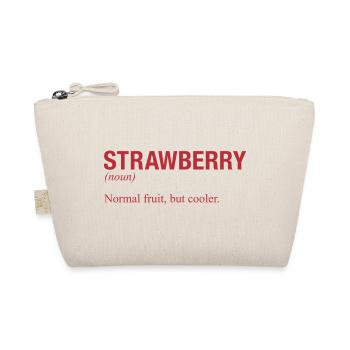 STRAWBERRY Erdbeere - Bio-Täschchen - Natur - Vorne
